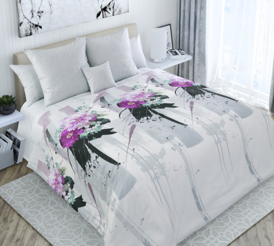 Постельное белье Королевское искушение (Текс-Дизайн) "Майко 4", евро, сатин, на молнии (Н4239207734)