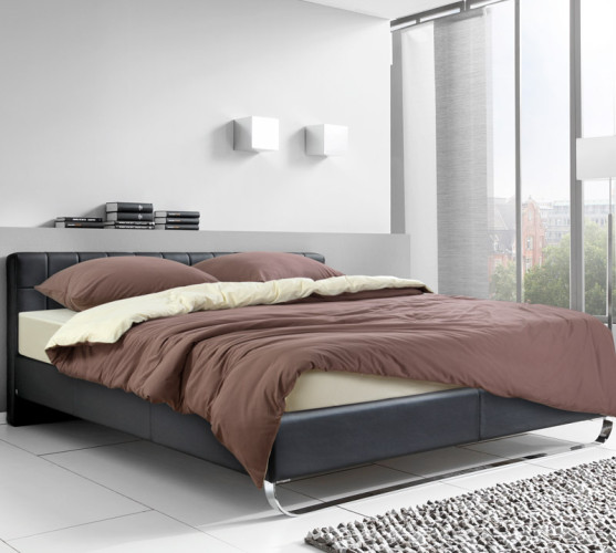 Постельное белье Текс-Дизайн "Кофейный крем", 1.5-спальный, трикотаж, на молнии, на резинке (1550Тккре)