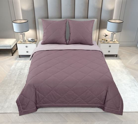 Постельное белье с одеялом Королевское искушение (Текс-Дизайн) "Ягодная поляна", Зима-Лето, евро, перкаль, на молнии (4582П70213)