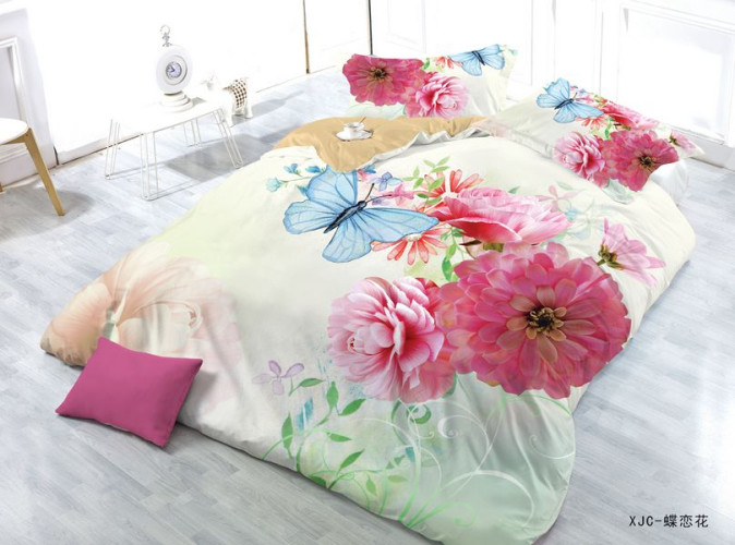 Постельное белье Valtery "SF-37", 3D, семейный, полисатин (SF-37-1255)