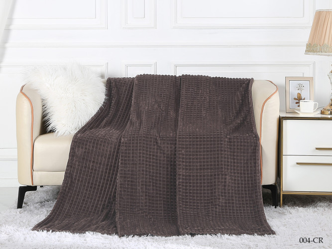 Плед Cleo "CARRE", 150x200, велсофт (150/004-CR)