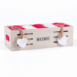 Набор полотенец Arya Home "Home", подарочные, 30x30, махровая ткань, 5 шт (8680943054333)