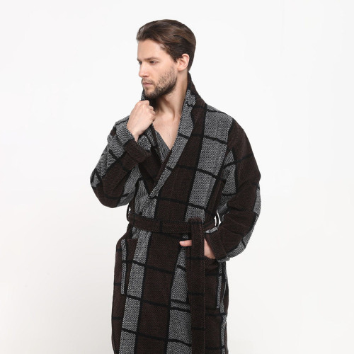 Халат мужской Arya Home "Zena", S, бархат (8680943093097)