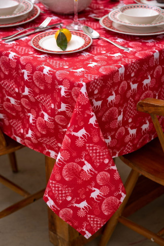 Скатерть Arya Home "X-Mas Festive", 140x220, полиэстер (8680943210494)