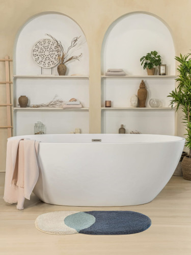 Коврик Arya Home "Rick", для ванной, 46x87, хлопок (8680943228130)