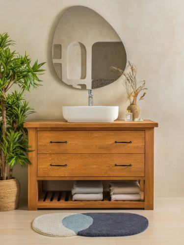 Коврик Arya Home "Rick", для ванной, 46x87, хлопок (8680943228130)