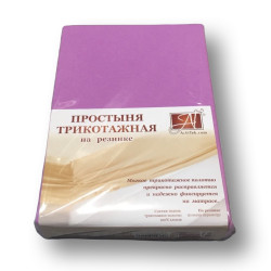 Простыня AlViTek (АльВиТек), 160x200, трикотаж, на резинке (ПТР-ЛА-160)