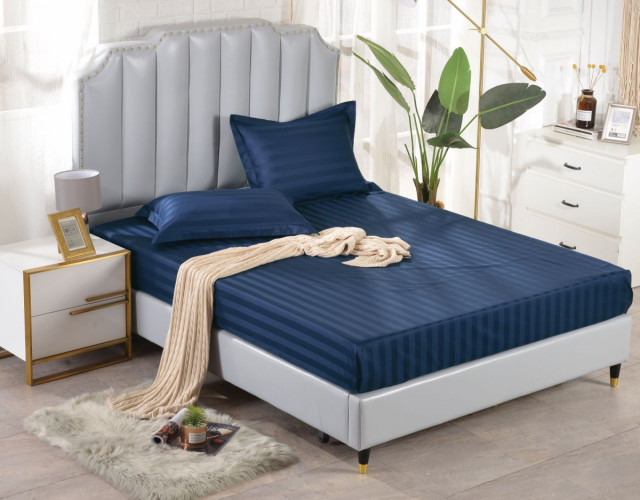 Простыня Valtery "PRST-R-55", 160x200, сатин, на резинке (PRST-R-55-1784)