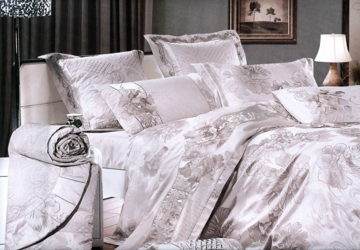 Постельное белье Фамилье "TJ-BEZ-06", евро, сатин (TJ-BEZ-06-172)