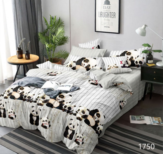 Постельное белье Valtery "Панды", 1.5-спальный, поплин (1750Н DL-36-1249)