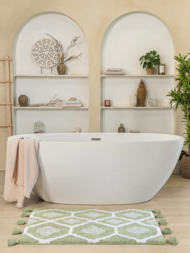 Коврик Arya Home "Lee", для ванной, 60x100, хлопок (8680943228505)