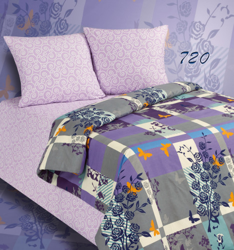 Постельное белье AlViTek (АльВиТек) "720-ПА", евро, поплин (АльВиТек-ПA-3-720)