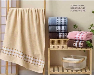 Набор полотенец 7-Я "Квадратики", 35x75, махровая ткань, 12 шт (7-Я-3004339)