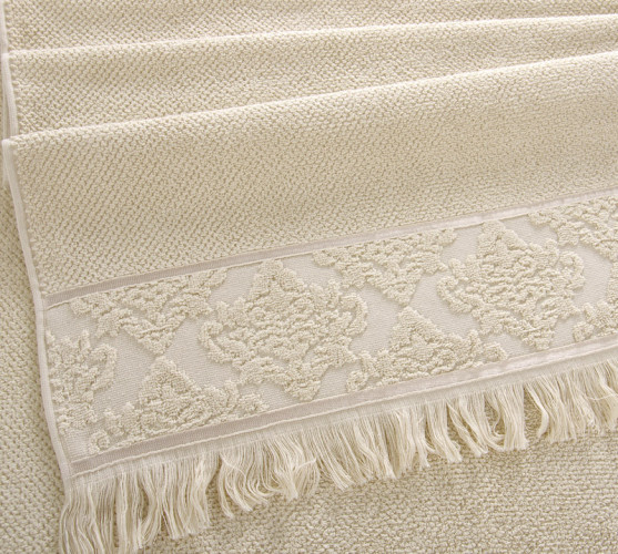 Полотенце Comfort Life (Текс-Дизайн) "Тоскана песочный", для ванной, 70x140, махровая ткань (ТскПс7014050)