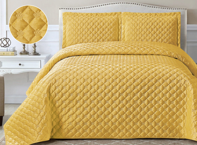 Покрывало Tango (Танго) "French crown", 240x260, велюр (FC2426-13 код2334)