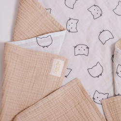 Полотенце Valtery "TowelMuslinCappuccino", 115x115, хлопок (TowelMuslinCappuccino-11303)