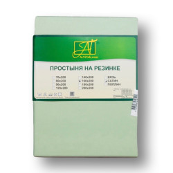 Простыня AlViTek (АльВиТек), 90x200, сатин, на резинке (ПР-СО-Р-090-САЛ)