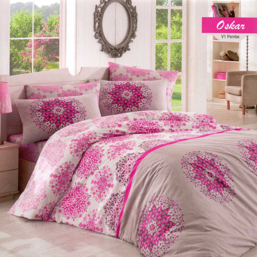 Постельное белье Arya Home "Oskar", 1.5-спальный, ранфорс, печатное (8680943053152)