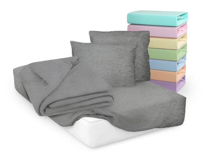 Наволочки Cleo, 70x70, трикотаж, на молнии, 2 шт (70/02)