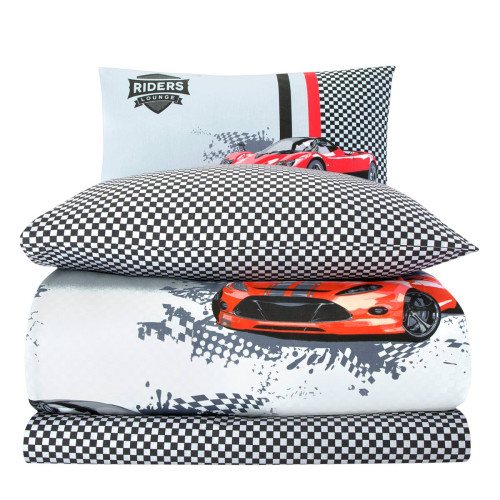 Постельное белье Arya Home "Speedy", 1.5-спальный, ранфорс, печатное (8680943076335)