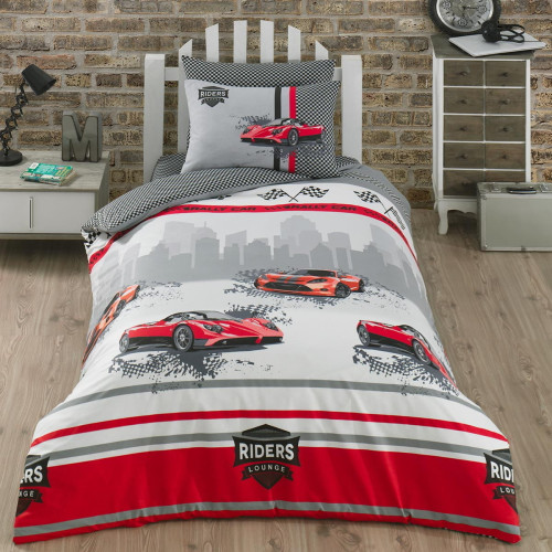 Постельное белье Arya Home "Speedy", 1.5-спальный, ранфорс, печатное (8680943076335)