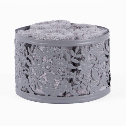 Набор полотенец Arya Home "Polka", подарочные, 30x30, махровая ткань, 5 шт (8680943054173)