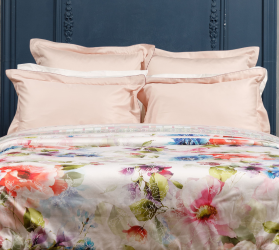 Постельное белье Legends (Текс-Дизайн) "Летняя феерия", евро макси, сатин, на молнии (L7323FL22030)