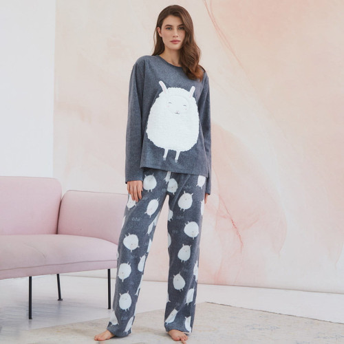 Пижама Arya Женская с Аппликацией Cosy Серый, S