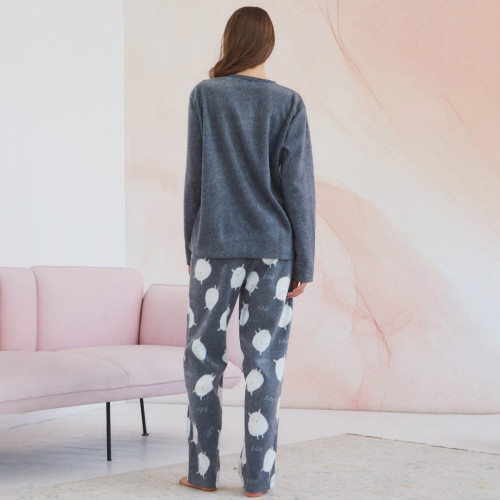 Пижама Arya Женская с Аппликацией Cosy Серый, S