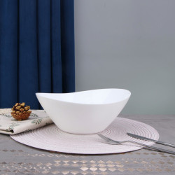 Салатник Arya из опалового стекла 1 Пр. Ellipse Белый