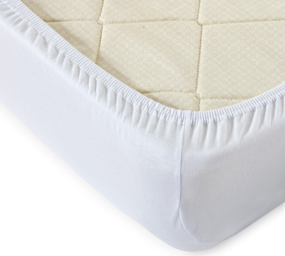 Простыня Текс-Дизайн "Белый", 180x200, трикотаж, на резинке (Ш180200бел)