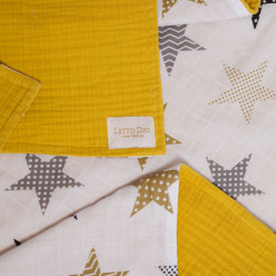 Полотенце Valtery "TowelMuslinYellow1", 115x115, хлопок (TowelMuslinYellow1-11303)