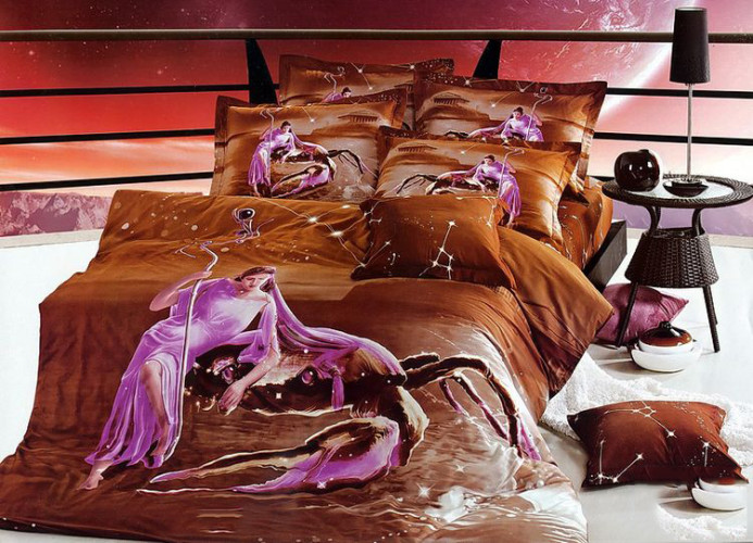 Постельное белье Tango (Танго) "Гороскопы", евро, сатин (1099-07)