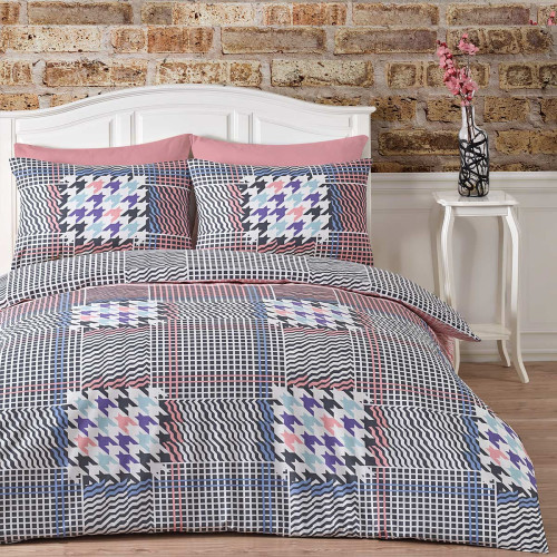 Постельное белье Arya Home "Muya", 1.5-спальный, ранфорс, печатное (8680943076298)