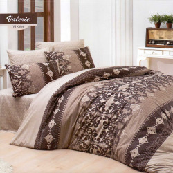 Постельное белье Arya Home "Valerie", 1.5-спальный, ранфорс, печатное (8680943053121)