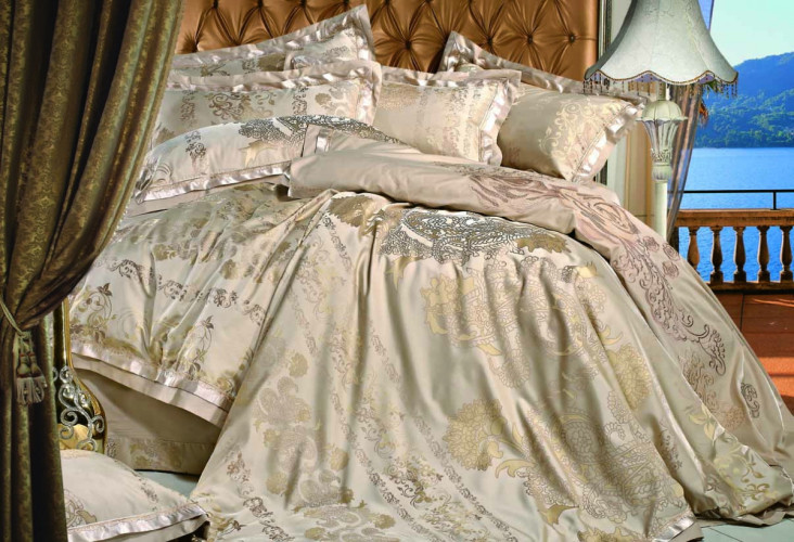 Постельное белье Фамилье "TJ-BEZ-08", евро, сатин (TJ-BEZ-08-172)