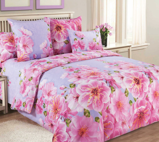 Постельное белье Белиссимо (Текс-Дизайн) "Миндаль 1", евро, поплин (4100ЛН193891)