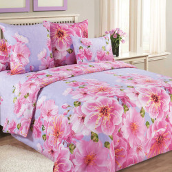 Постельное белье Белиссимо (Текс-Дизайн) &quot;Миндаль 1&quot;, евро, поплин (4100ЛН193891)