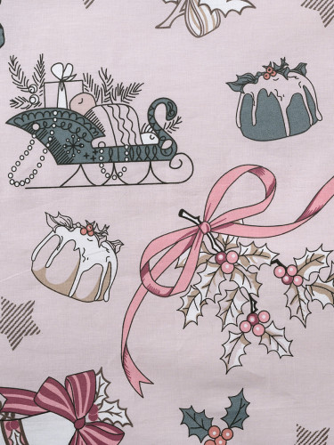 Постельное белье Белиссимо (Текс-Дизайн) "Новогодние игрушки 1", евро, поплин (4150ЛН662921)