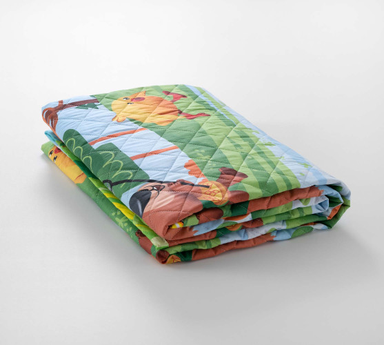 Покрывало Текс-Дизайн "Медвежата 1", детское, 110x140, поплин, стеганое (П1114661701)