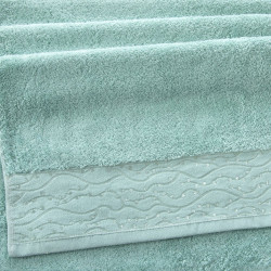 Полотенце Comfort Life (Текс-Дизайн) "Айова светлая бирюза", для ванной, 40x70, махровая ткань (АовСб4070500)