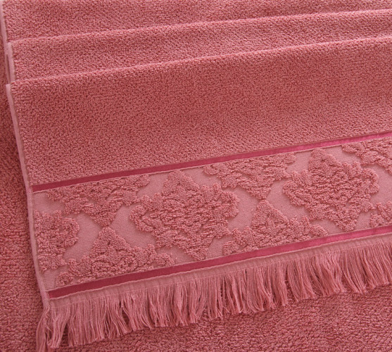 Полотенце Comfort Life (Текс-Дизайн) "Тоскана терракот", для ванной, 70x140, махровая ткань (ТскТр7014050)