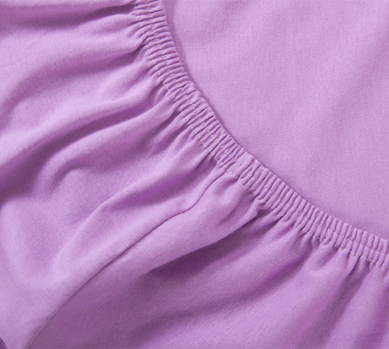 Простыня Текс-Дизайн "Сиреневый", 160x200, трикотаж, на резинке (Р513Тсир)