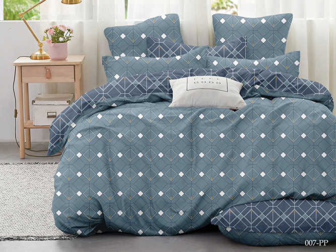 Постельное белье Cleo "Mako Poplin 007-PP", 1.5-спальный, макопоплин (15/007-PP)