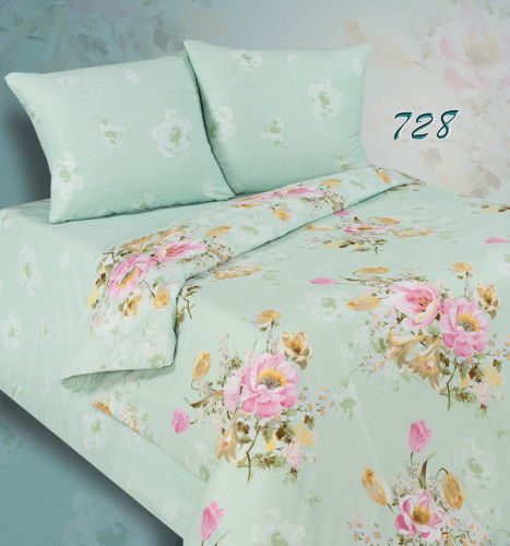 Постельное белье AlViTek (АльВиТек) "728-ПА", евро, поплин (АльВиТек-ПA-3-728)