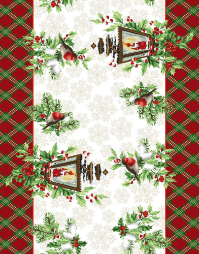 Скатерть Valtery "Фонарики", 50x220, хлопок (29124-1-2336)